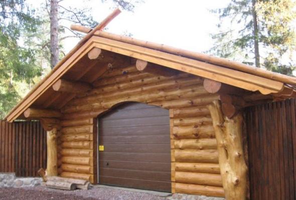 Garagem de madeira: projetos, fotos, preço Garagem DIY de madeira